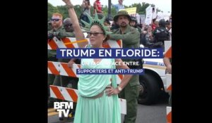 À Orlando, en Floride, pro et anti-Trump s'affrontent