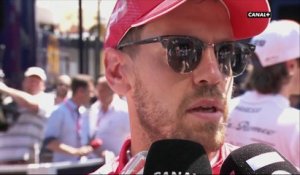 La réaction de Sebastian Vettel après les qualifications