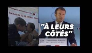 Au Japon, Macron n&#39;a pas oublié les pères français "abandonnés"