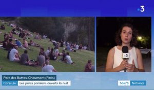 Canicule : les Parisiens profitent de l'ouverture nocturne des parcs
