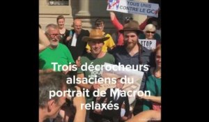 Strasbourg: Relaxe pour trois «décrocheurs» d'un portrait de Macron