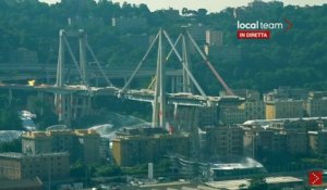 Italie: Regardez les images du dynamitage du pont Morandi à Gênes, dont l'effondrement avait fait 43 morts en août 2018 - VIDEO