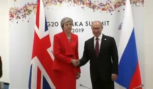 Rencontre glaciale entre May et Poutine lors du G20
