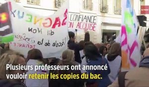 Des enseignants menacent de retenir copies et notes du bac