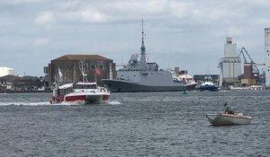 La frégate Normandie quitte Lorient