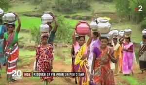 Face à la sécheresse en Inde, des femmes obligées de risquer leur vie pour puiser de l’eau