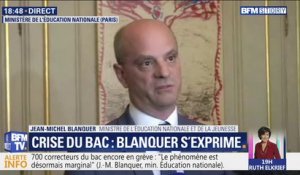 Grève des correcteurs: Jean-Michel Blanquer estime que "de la part de ces personnes, c'est une perte complète du sens du service public"