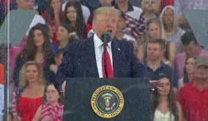 Fête Nationale US du 4 juillet: Donald Trump a célébré cette nuit l'histoire des Américains pour qui "rien n'est impossible