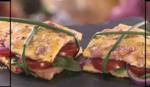 Gourmand - Sandwich sans pain avec de l’omelette pour le remplacer