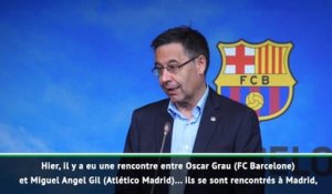 Barça - Bartomeu: "Une réunion confidentielle avec l'Atlético pour Griezmann"