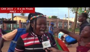 CAN2019/ COTE D'IVOIRE - MALI : RÉACTIONS AVANT ET APRÈS LE MATCH À BOUAKE