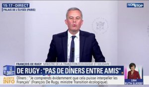 François de Rugy se justifie en précisant qu'il n'a utilisé qu'1/3 du budget annuel de réception depuis qu'il est ministre de la Transition écologique