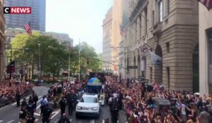 Football féminin : l’équipe américaine parade à New York