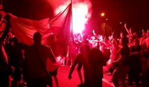 La joie des supporters algériens à Grenoble