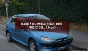 Excès de vitesse : flashé à 156 km/h au volant d'une Peugeot 206 à... 14 ans