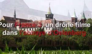 Reiningue:  Un drône filme à l’abbaye d’Oelenberg