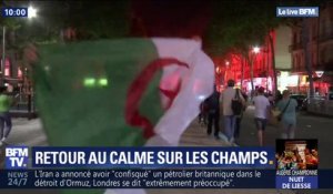 Les supporters algériens ont fait la fête toute la nuit sur les Champs-Élysées pour célébrer leur victoire de la CAN