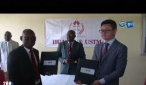 RTG/Education - Signature de convention entre Huawei et l’université des sciences et techniques de Massokou