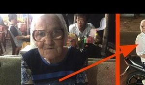 Cette touriste aide une dame de 90 ans. Mais elle ne s'at..