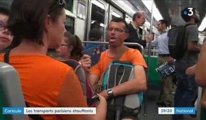 Spéciale Canicule: A Paris, seule trois lignes du métro de la capitale sont climatisées - Témoignages d’usagers - VIDEO
