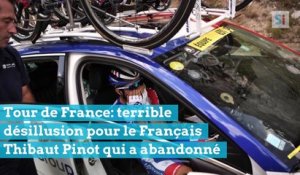 Tour de France: terrible désillusion pour le Français Thibaut Pinot qui a abandonné
