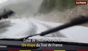 Tour de France : la 19e étape stoppée par la grêle