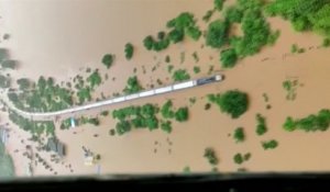 En Inde, un train bloqué par la mousson avec plus de 800 personnes à bord