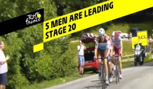 5 coureurs devant / 5 men are leading - Étape 20 / Stage 20 - Tour de France 2019