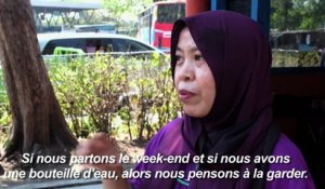 Un ticket contre des plastiques pour monter à bord des bus de Surabaya