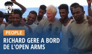 Richard Gere embarque à bord de l'Open Arms
