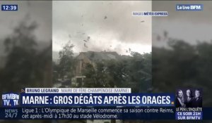 Orages dans la Marne: "Il y a eu des dégâts dans les cultures, des arbres ont été arrachés" (maire de Frère-Champenoise)