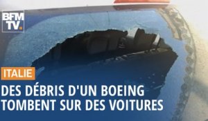 Des voitures endommagées en Italie par... des débris d'un Boeing 787