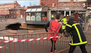 On sait d’où provient le trou de dix mètres de large en plein centre-ville d’Amiens