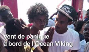Panique sur l'Ocean Viking: "On veut nous renvoyer en Libye"