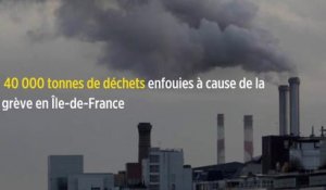 40 000 tonnes de déchets enfouies à cause de la grève en Île-de-France