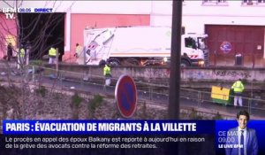 Les forces de l'ordre évacuent le dernier camp de migrants de Paris