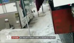 Espagne : de violents orages frappent la région de Madrid