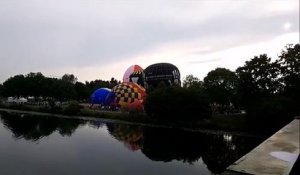Les ballons des montgolfiades de Metz prennent leur premier envol