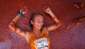 Tomatina 2019 à Buñol près de Valence en Espagne