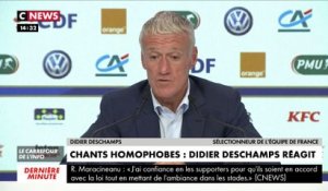 Homophobie dans les stades : pour Didier Deschamps, il faut être «intransigeant»