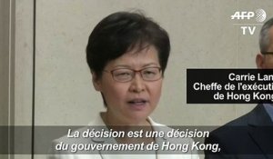 Carrie Lam dit que le retrait du projet de loi est la décision du gouvernement de Hong Kong