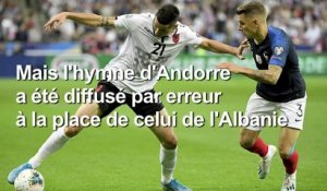 France-Albanie : mauvais hymne albanais et victoire des Bleus