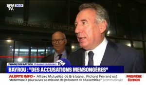 Assistants des députés européens du MoDem: François Bayrou dénonce des "accusations mensongères et fallacieuses"