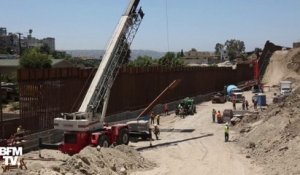 L'installation du mur voulu par Donald Trump à la frontière avec le Mexique continue