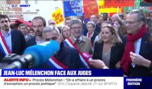 Jean-Luc Mélenchon est arrivé au tribunal de Bobigny, où il est jugé ce jeudi