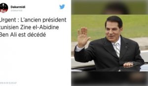 L'ancien président tunisien Zine El Abidine Ben Ali est mort