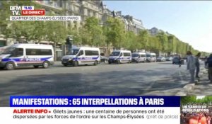 Les forces de l'ordre ont bouclé le quartier des Champs Élysées et évacué les manifestants