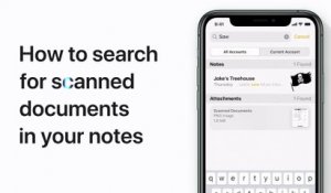 How to search inside scanned documents in Notes for iPhone or iPod touch – Apple Support