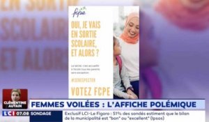 Polémique après la diffusion d'une affiche de la FCPE avec une mère voilée - ZAPPING ACTU DU 24/09/2019
