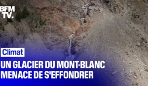 Un glacier du Mont-Blanc menace de s’effondrer côté italien